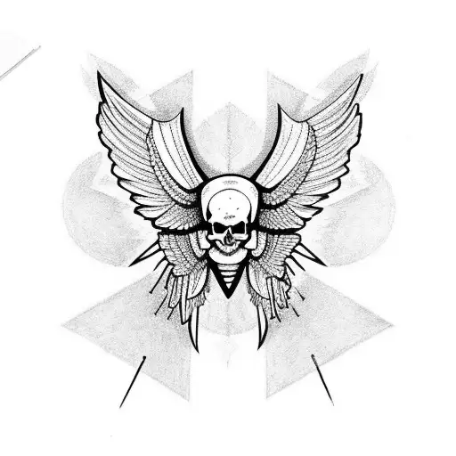 Moth With A Skull On The Wings