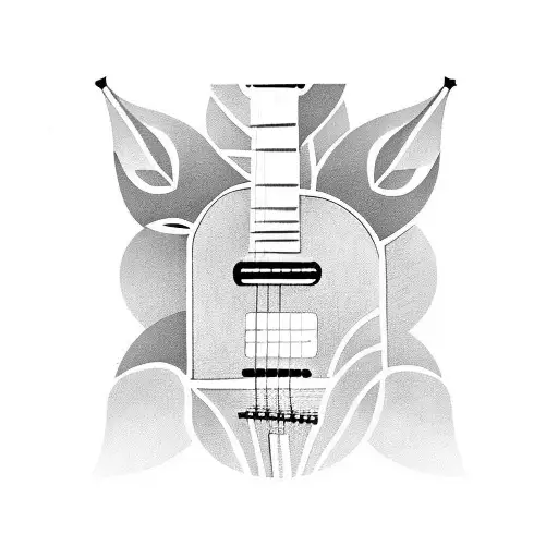 Guitar With Plants