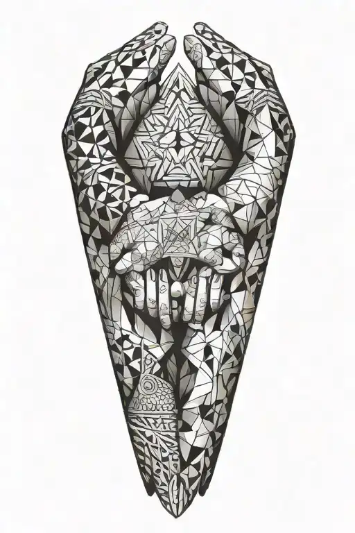 Three Hands Holding Each Other