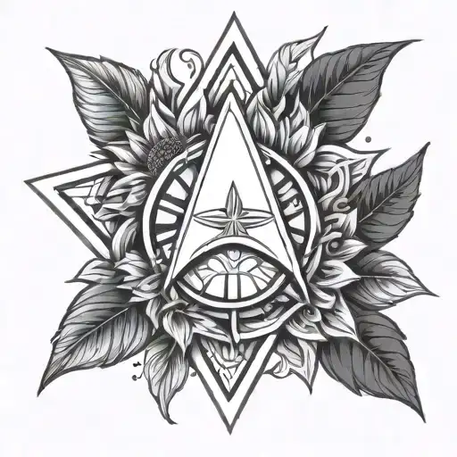 Star Trek Emblem With Sunflowers Inside