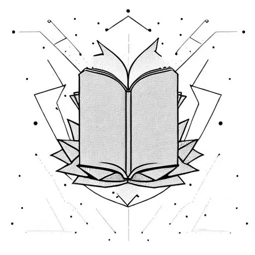 Guitar Whith A Book Whit Flying Pages