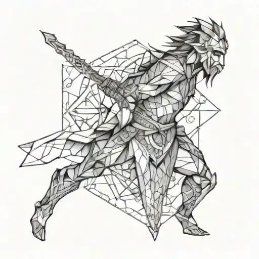 Warrior Holding Frostmorn