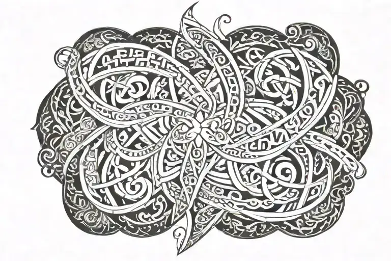 Infinity Symbol Incorporated Names Intertwined