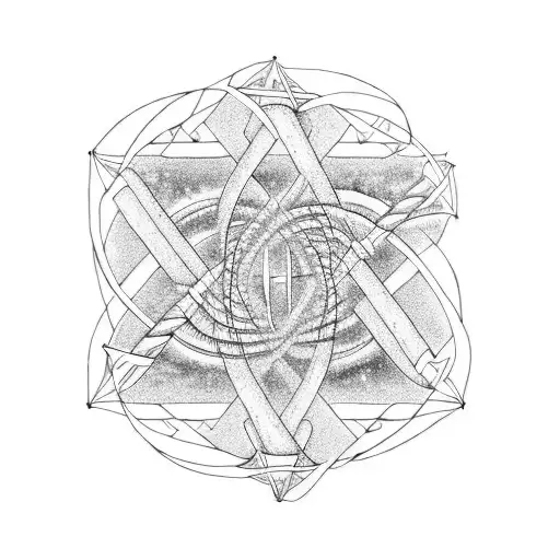 Dna Helix With Elements Of Nature