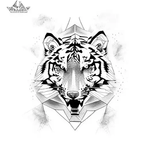 Half Tiger And Half Wolf