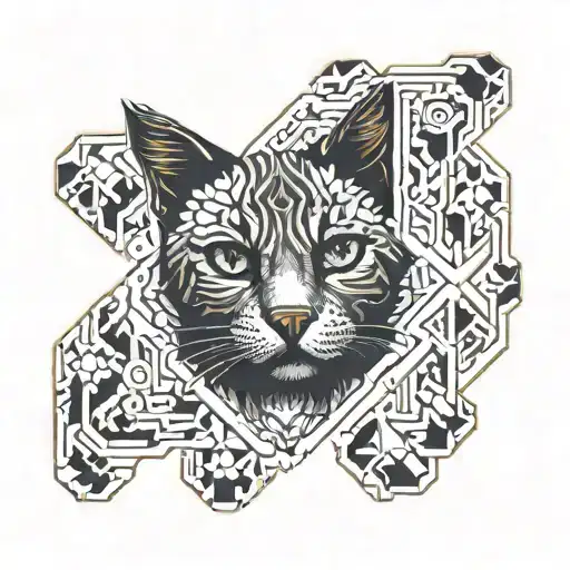 Cat Paw Print Surrounded