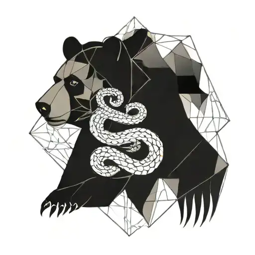 Bear With Snakes