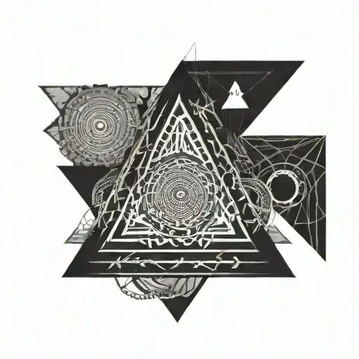 Triangle With Circle Inside