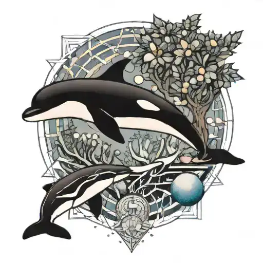Tree Of Life Planets And Orca