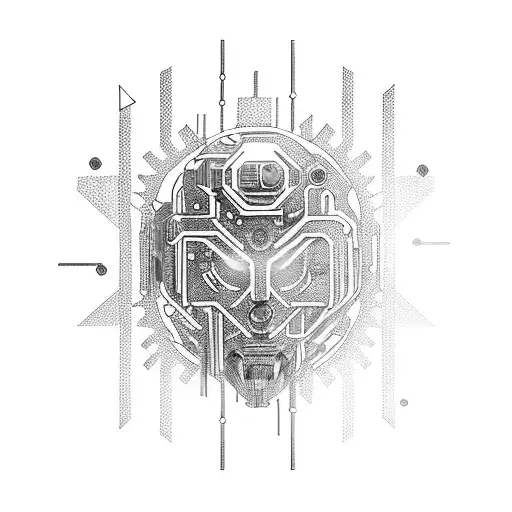 Cyberpunk Biopunk Radial Shoulder Implant