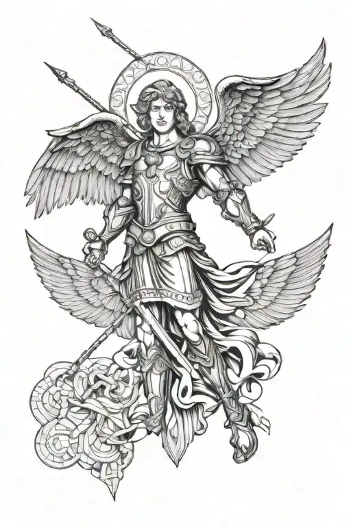 St Michael Detailed Fine Line