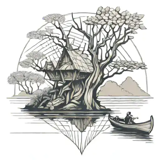 Tree And Pirogue