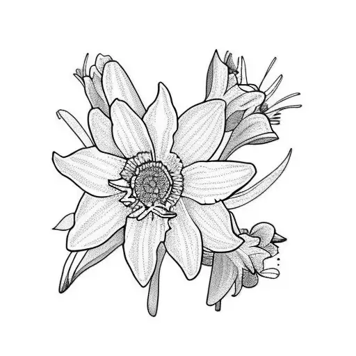 Daffodil Daisy Larkspur Aster