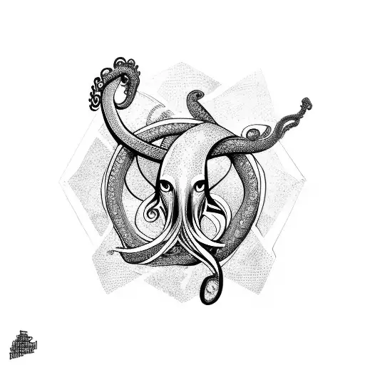 Albatross With Octopus