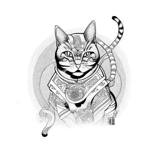 Samurai Cat Sacred