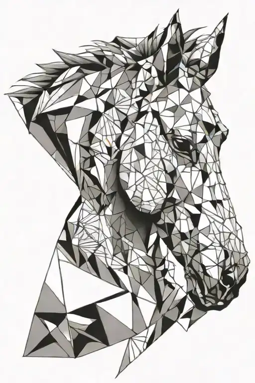 Geometric Horse Head