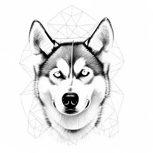 Head Of Husky Crossed With Girl Head