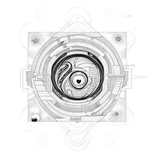 Black Hole With Broken Planet