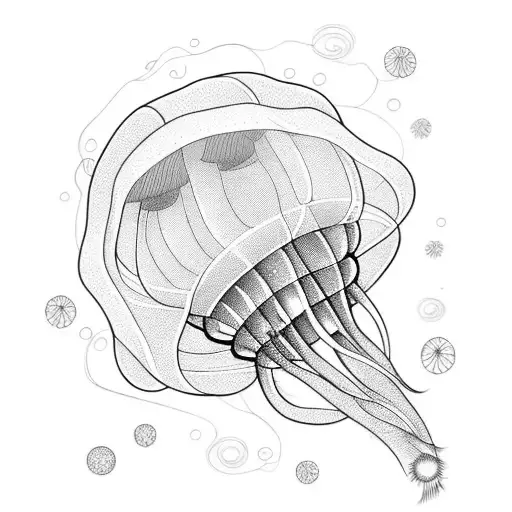 Jellyfish Mixed With Space