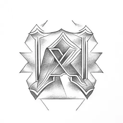 Mountain And 23Rd Letter Of The Greek Alphabet