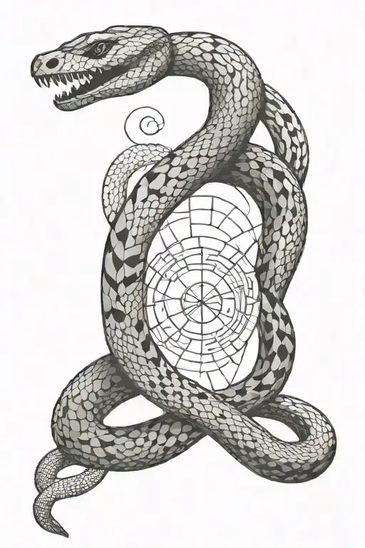 Snake And Moon