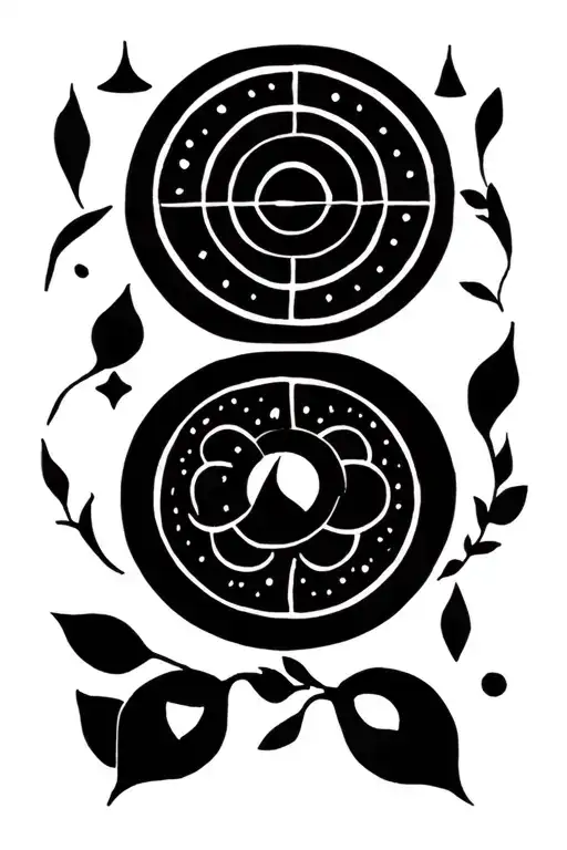 Simple Straight Down Minimal With Family Birth Month Symbols