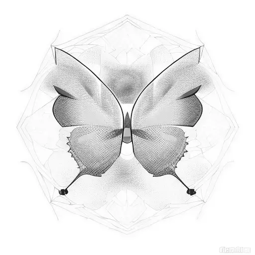 Geometric Butterfly Color Explosion