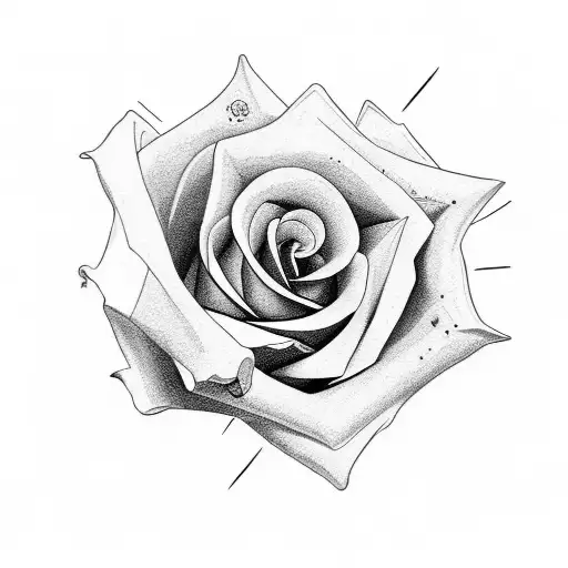 Rose With Wording For Stem