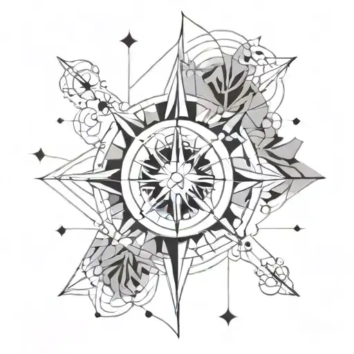 Geometric Abstract Compass