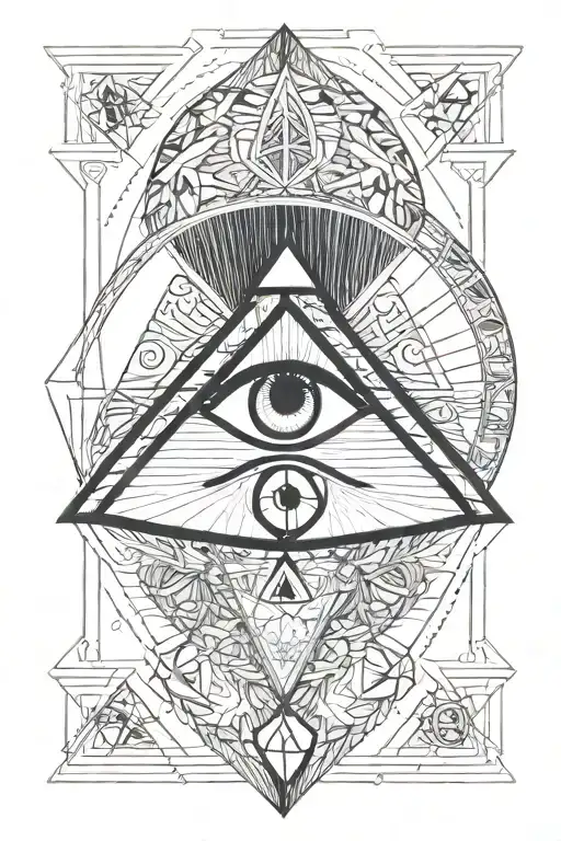 The Eye Of Ra In A Diamond With A Reference To The Moon And The Number 21