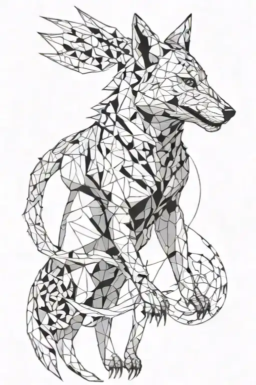 Creepy Guara Wolf Whole Body