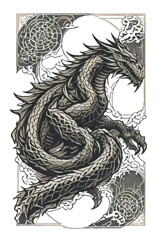 Skyrim Dragon On Mountain Breathing Fire Coming