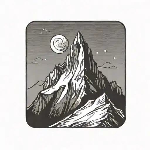 Matterhorn Mountain Peak Triangle
