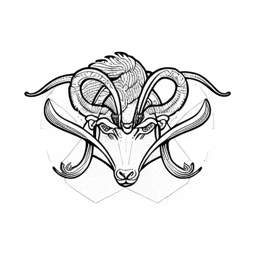 Aries Logo And Cancer Logo