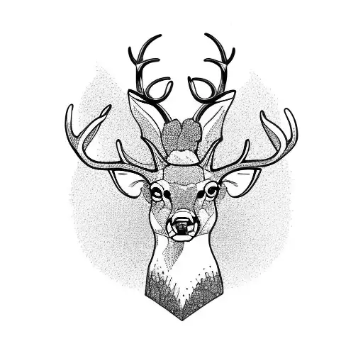Side View Of A Deer With Antlers That Looks To The Front Horizontal Placement