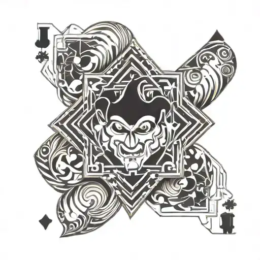 Joker Cards Logo With Color