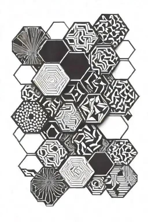 3D Hexagon Pattern