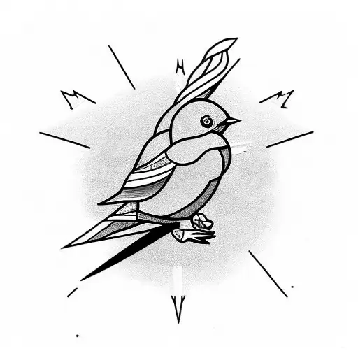 Bullet With A Bird Rising From It