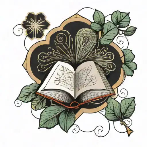 A Five-leaf Clover And A Book