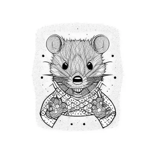 Trash-polka Rat Black Red