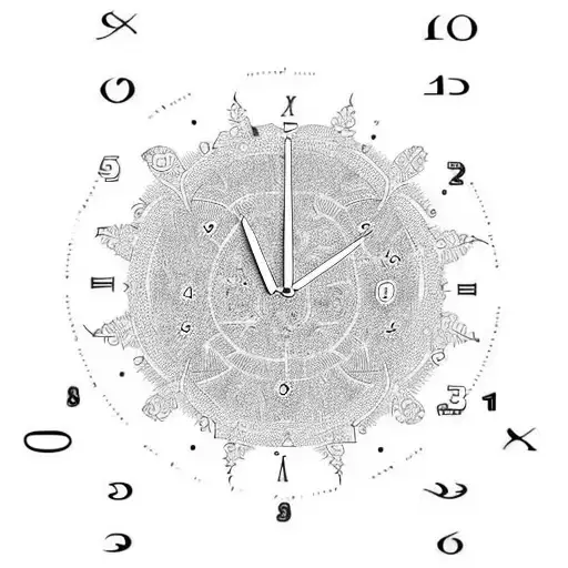 Draw A Clock With Numbers Placed In Diffrent Orders