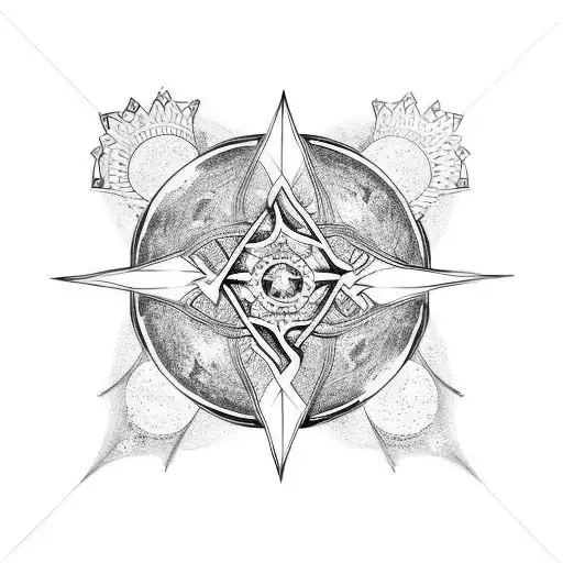 Moon With King And Queens Crown With Symbol Of True Love Found Souls Intertwined