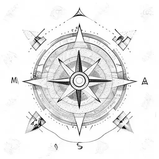 Mountain And Sea Compass