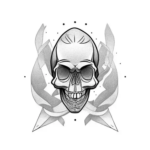 Skull Outdoor Line Forearm