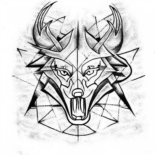 Metallica Logo Fire Wolf Bull