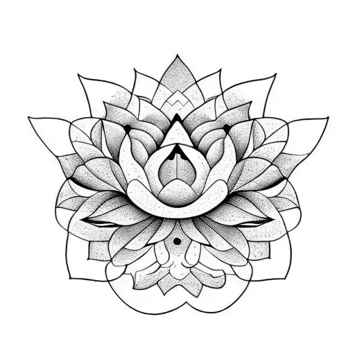 Lotus Flower Morphed From Evil To Beauty