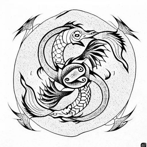Yin And Yang Dragon