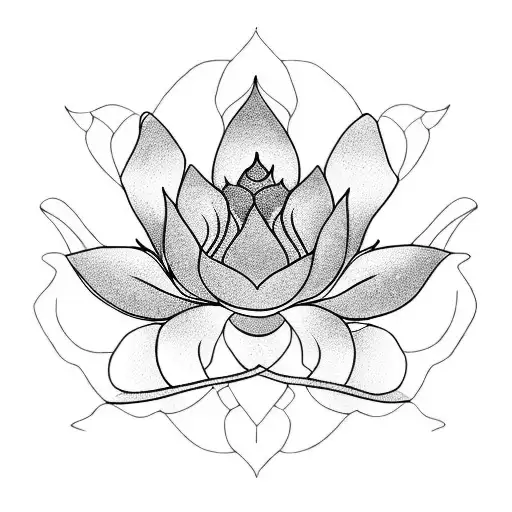 Lotus Outline Semicolon Long
