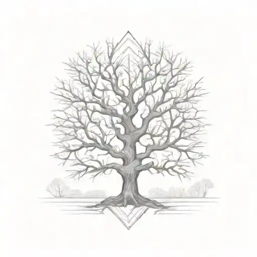 Dead Tree That Have New Leaves