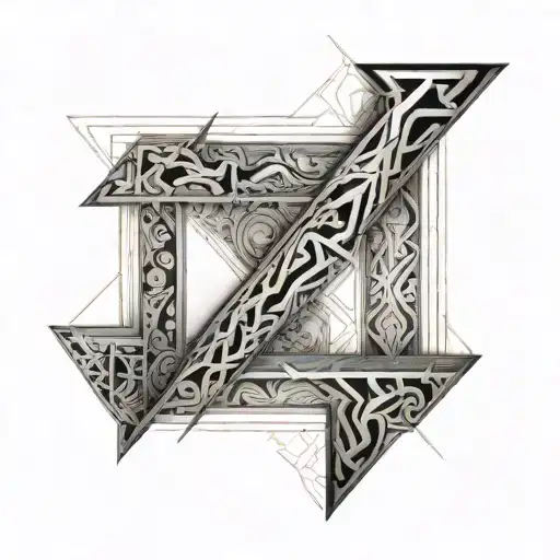 Combine Letters Z And T To Create A Symbol Merging